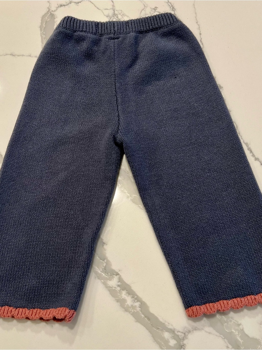 ZARA KIDS MATCHING SET- Dark Blue Knit Crocheted Top/Bottom❤️ - Picture 15 of 16